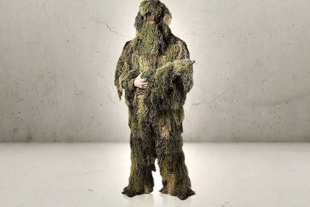 Rodes Sniper Ghillie Suit Woodland 4 dele – XL/XXL Sale