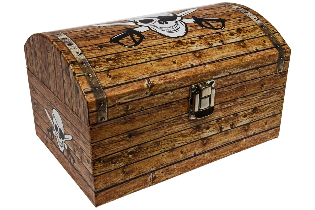 Rodes Stor Pirat skattekiste med metal luk – 24 cm Discount