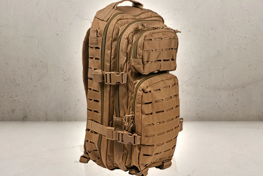 Rodes US Assault Pack Small Lasercut – Tan New
