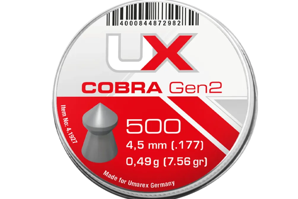 Rodes UX Cobra Spids Hagl Gen2 – 500 stk. – 4.5mm Fashion