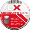 Rodes UX Mosquito Flad Hagl Gen2 – 500 stk. – 4.5mm Hot