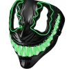 Rodes Venom Lysende LED Halloween Maske – Grøn Hot