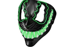 Rodes Venom Lysende LED Halloween Maske – Grøn Hot