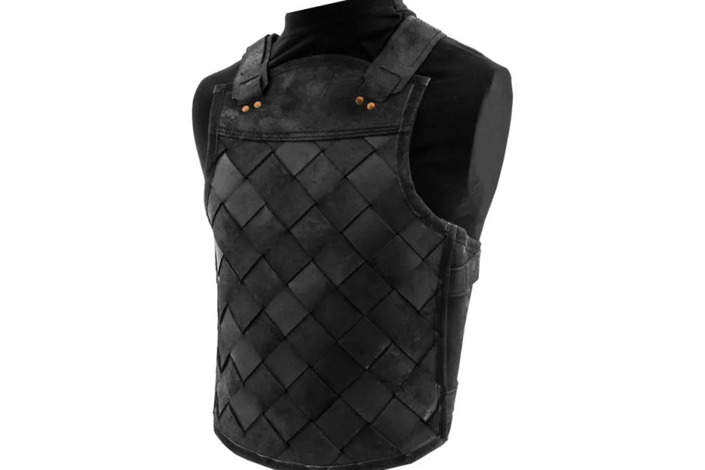 Rodes Viking Leather Armour – Black – Large Sale