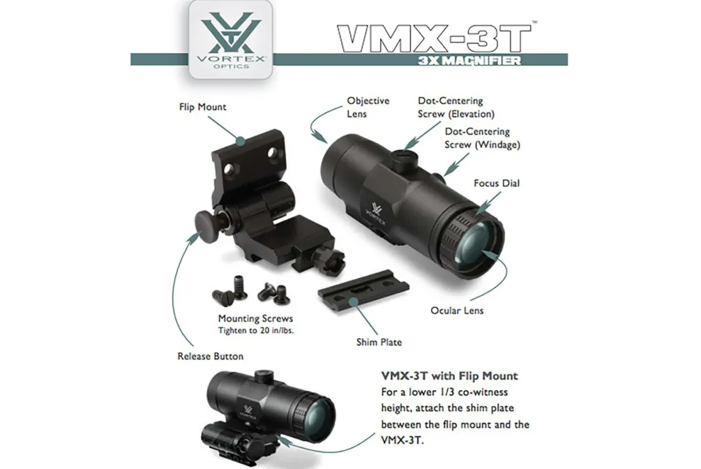 Rodes Vortex VMX-3T 3x Magnifier Discount