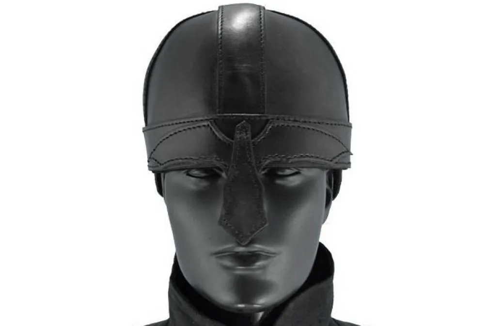 Rodes Warrior Helmet læder Sort – Medium New