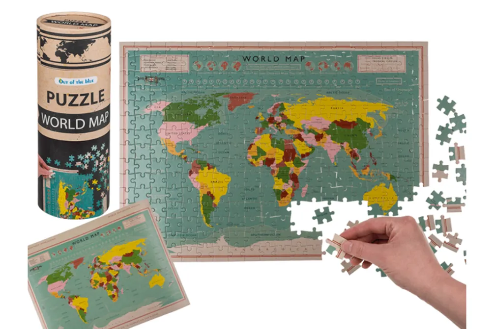 Rodes World Map Puzzle – 300 brikker New