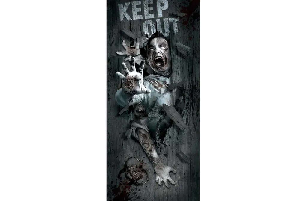 Rodes “Zombie Attack” Dør Dekoration Clearance